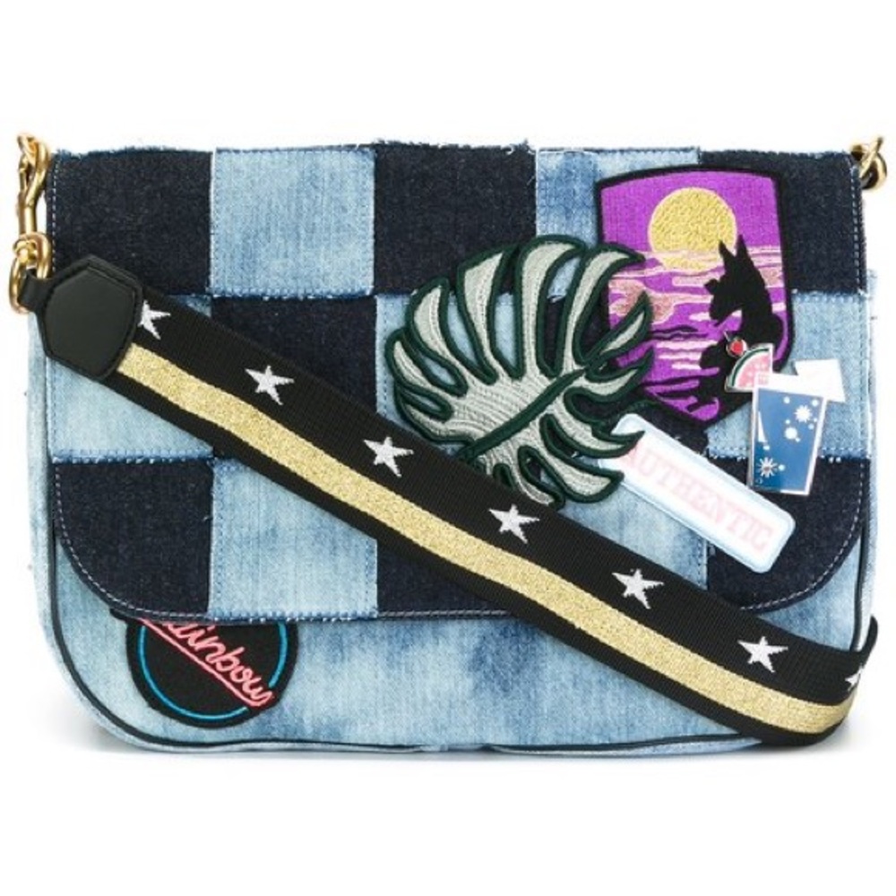 Marc Jacobs denim courier patch bag BRAND NEW